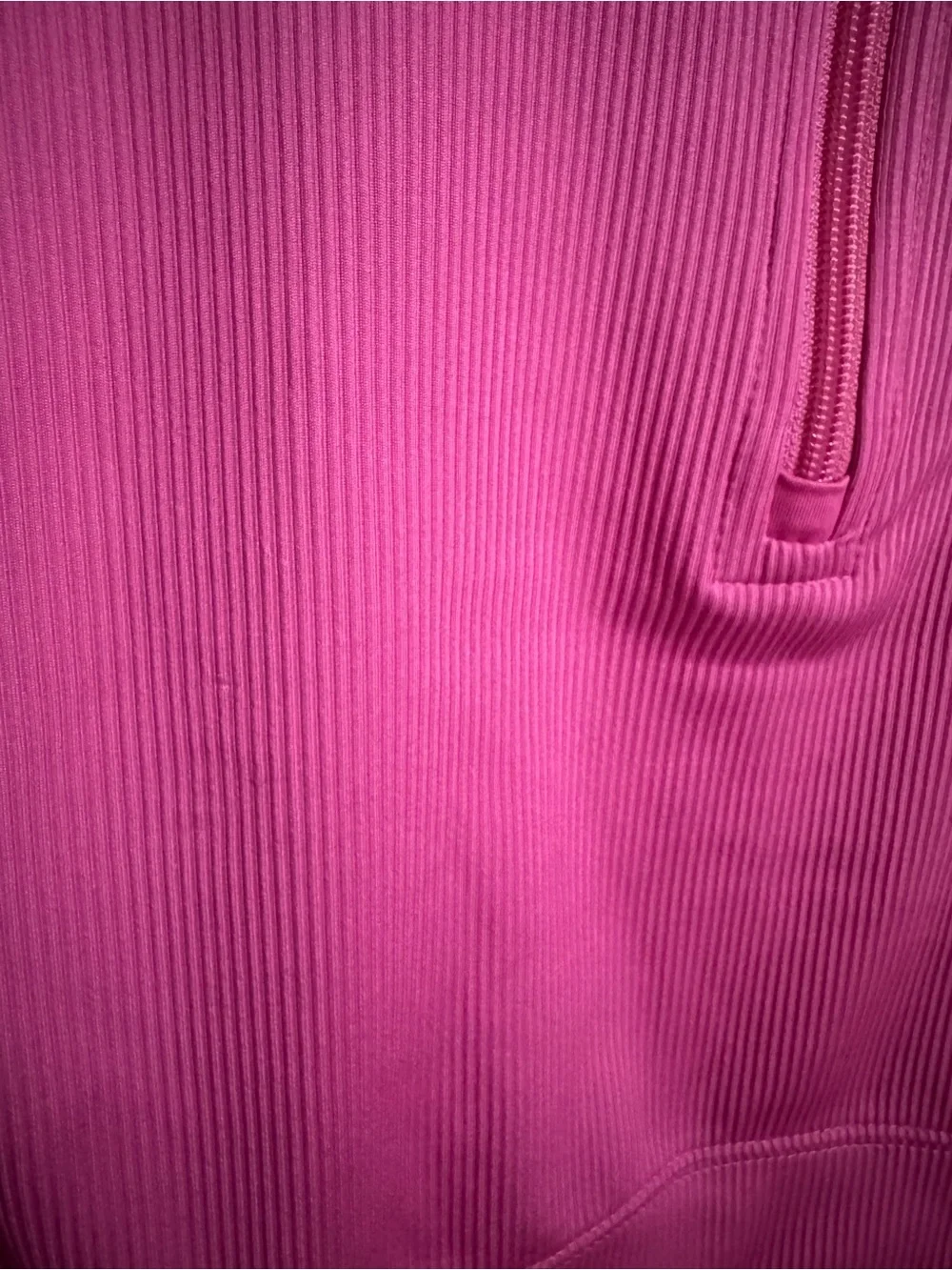Nike Girls Pink Ribbed 2 Piece Set Quarter Zip & Flare Pants Size 5
